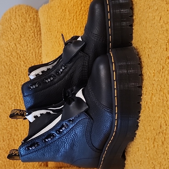 Dr. Marten Sinclair Lazy Oaf Leather Platform Boots 9W/7.5M (US) - Picture 4 of 11